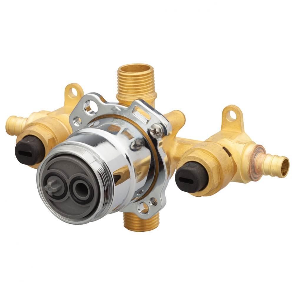 Treysta Tub & Shower Valve- Horizontal Inputs WITH Stops- Crimp Pex