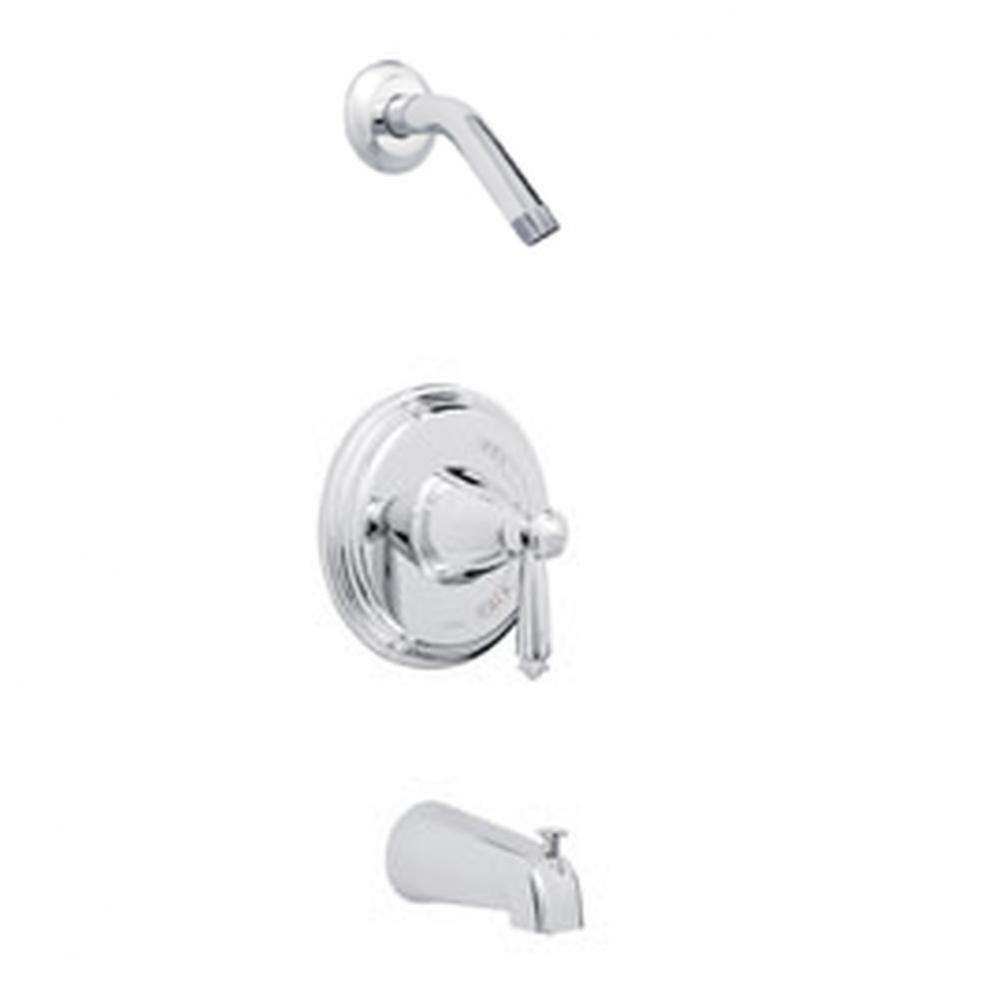 Waveland 1H Tub & Shower Trim Kit Less Showerhead Chrome