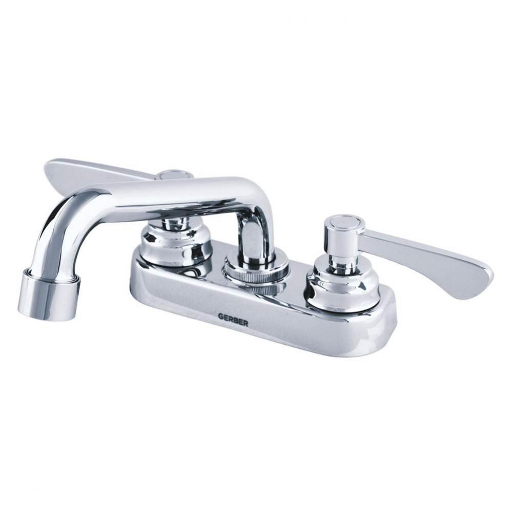 Commercial Two Lever Handle Laundry Tub Faucet Chrome