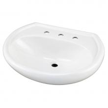 Gerber Plumbing G0012518 - Maxwell Ped Top 25.2''X20.5'' 8''CC White