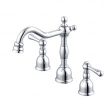 Gerber Plumbing D303257 - Opulence 2H Widespread Lavatory Faucet w/ Metal Touch Down Drain 1.2gpm Chrome