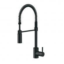 Gerber Plumbing D451288BS - The Foodie 1H Pre-Rinse Kitchen Faucet 1.75gpm Satin Black