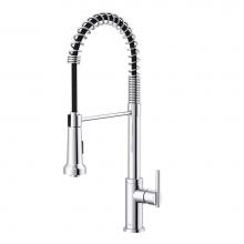 Gerber Plumbing D454258 - Parma 1H Pre-Rinse Pull-Down Kitchen Faucet 1.75gpm Chrome