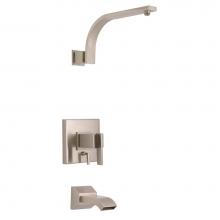 Gerber Plumbing D510044LSBNTC - Sirius 1H Tub & Shower Trim Kit & Treysta Cartridge w/ Diverter on Valve Less Showerhead B