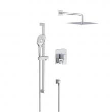 Gerber Plumbing D990570 - Tribune Pressure Balance Shower Trim with 3 Function Hand Shower & Drench 10'' Showe