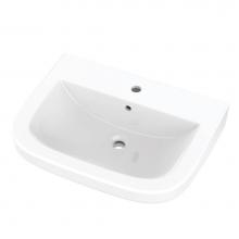 Gerber Plumbing G0012592 - Wicker Park Ped Top Or Wall Hung Lav 24.63''x19.38'' Single Hole White