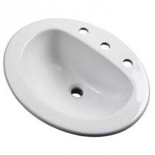 Gerber Plumbing G0012838CH - Maxwell S-Rim Lav 20''X17''Oval 8''CC in Trapezoid Carton White