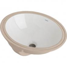 Gerber Plumbing G0013743 - Luxoval Undercounter 15'' x 12'' Oval Lav White