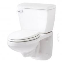 Gerber Plumbing G0020370 - Ultra Flush 1.6gpf Wall Hung EL Combo: GHE21370 Bowl w/ G0028370 Tank White