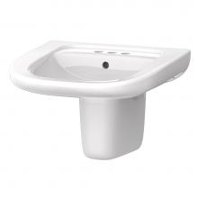 Gerber Plumbing G0022474 - North Point Wall Hung Lav Combo: G0012474 Lav w/ G0029832 Shroud White