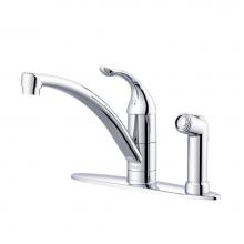 Gerber Plumbing G0040015 - Viper 1H Kitchen Faucet w/ Spray on Deck 1.75gpm Aeration/2.2gpm Spray Chrome