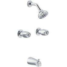 Gerber Plumbing G0048721 - Gerber Classics Two Handle Threaded Escutcheon Tub & Shower Fitting with Sweat Connections 1.7