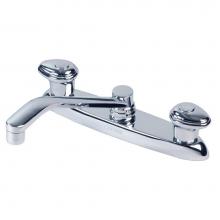 Gerber Plumbing G0052000 - Gerber Hardwater 2H Kitchen Faucet Deck Plate Mounted w/ 10'' D-Tube Spout 1.75gpm Chrom