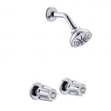 Gerber Plumbing G074622083 - Gerber Classics 6 Inch Centers Two Metal Handle Two Handle Shower Only Fitting 1.75gpm Chrome