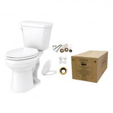 Gerber Plumbing GTB30528 - Viper 1.28gpf ADA Elongated Toilet-in Box (Tank and Bowl) White