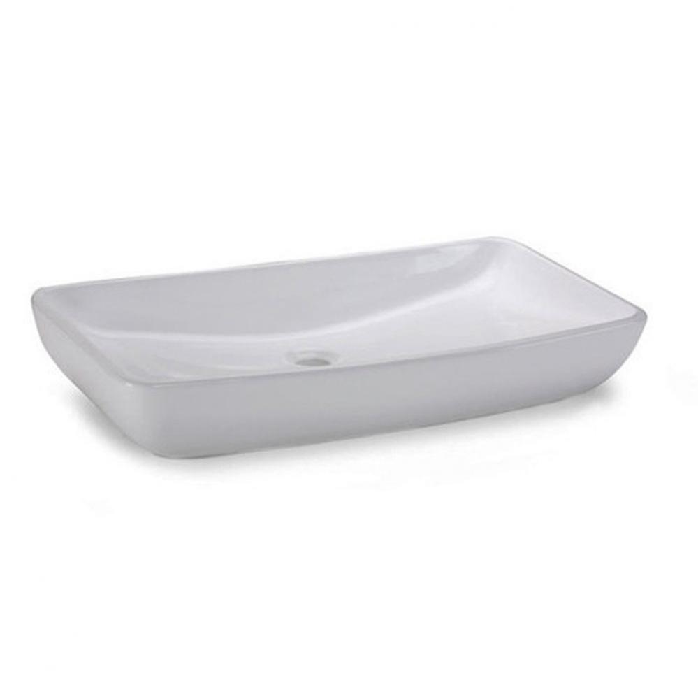 Rectangular Vitreous China Vessel Sink