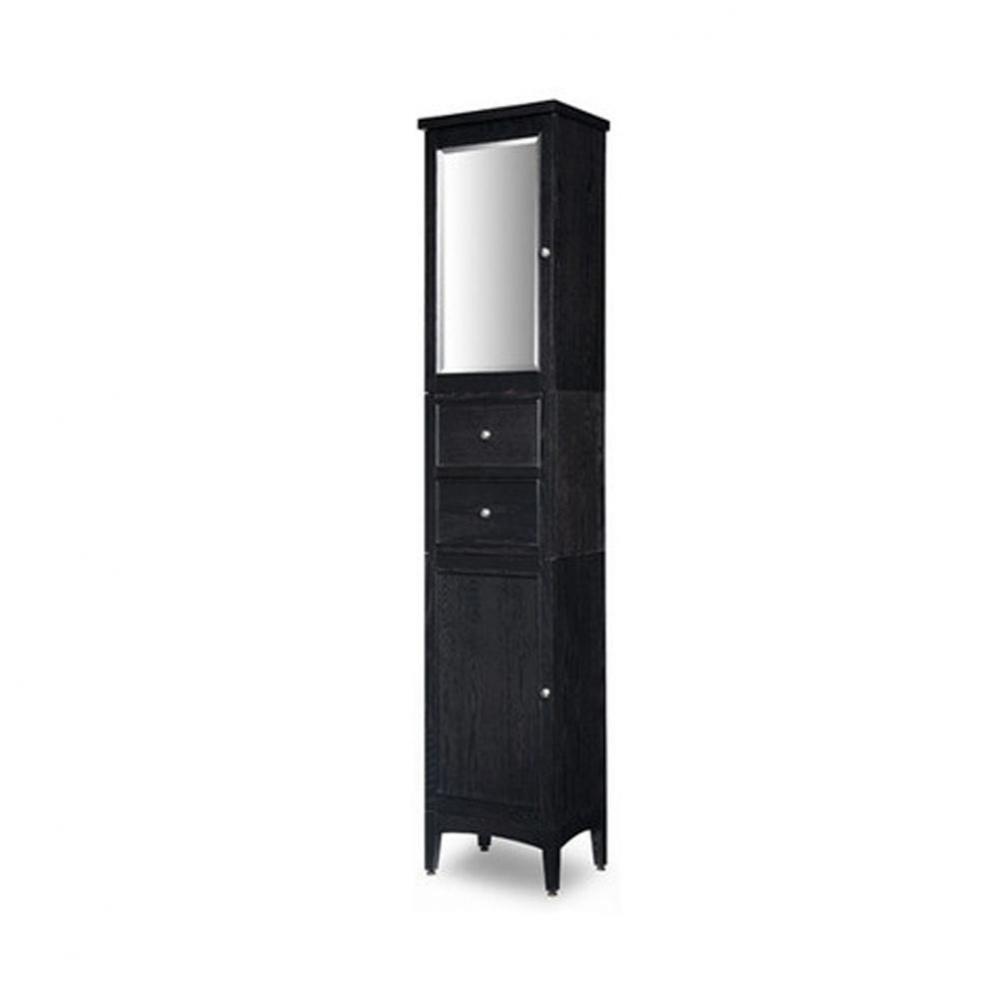 Kent Tall Linen Tower - Brown Ebony