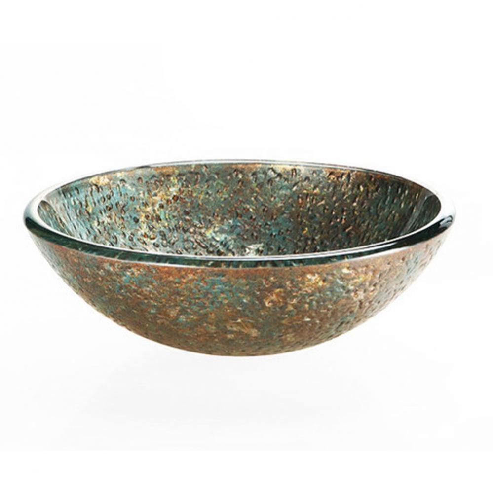 Reflex Vessel Sink - Blue/Copper Storm 16.5''