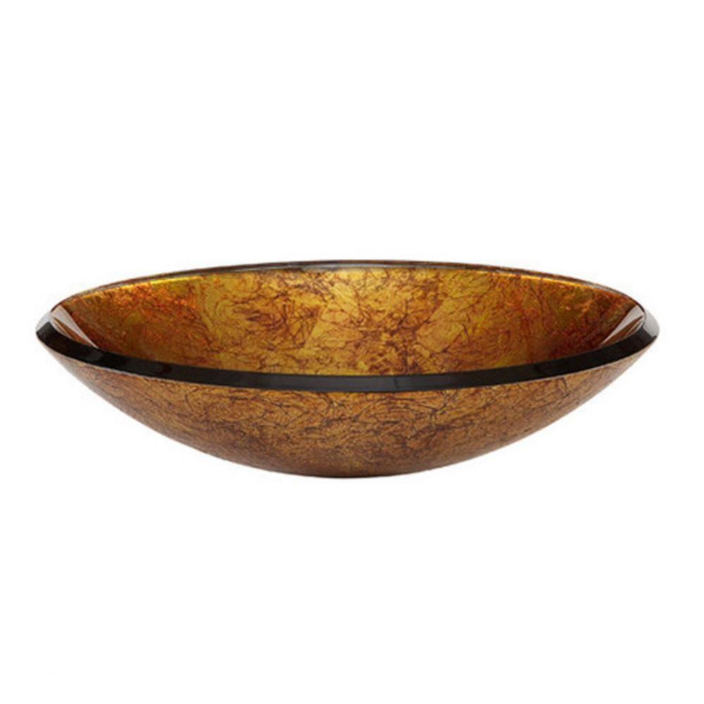 Reflex Vessel Sink - Metallic Gold 18.125''