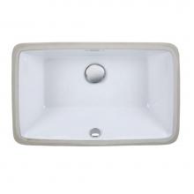 Ryvyr CUM198RWT - Undermount Sink - 21'' Rectangular Vitreous China - White