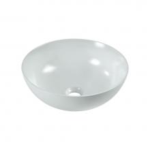 Ryvyr CVE152RDMW - Round, Ceramic Vessel Sink