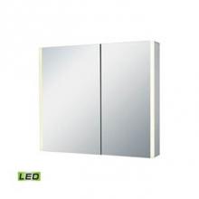 Ryvyr LMC3K-3227-EL2 - 32x27-inch LED Mirrored Medicine Cabinet