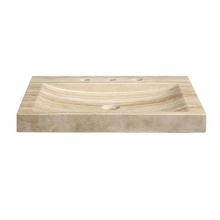 Ryvyr SVT300TR - Stone Vanity Top - 30'' Beige Travertine