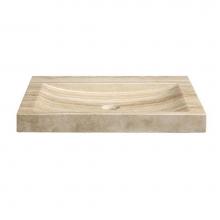 Ryvyr SVT300TRND - Stone Vanity Top - 30'' Beige Travertine - No Faucet Holes