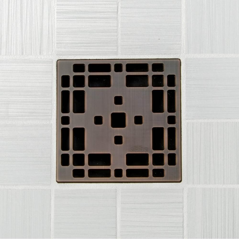 PRAIRIE - Oil Rubbed Bronze - Unique Drain Cover