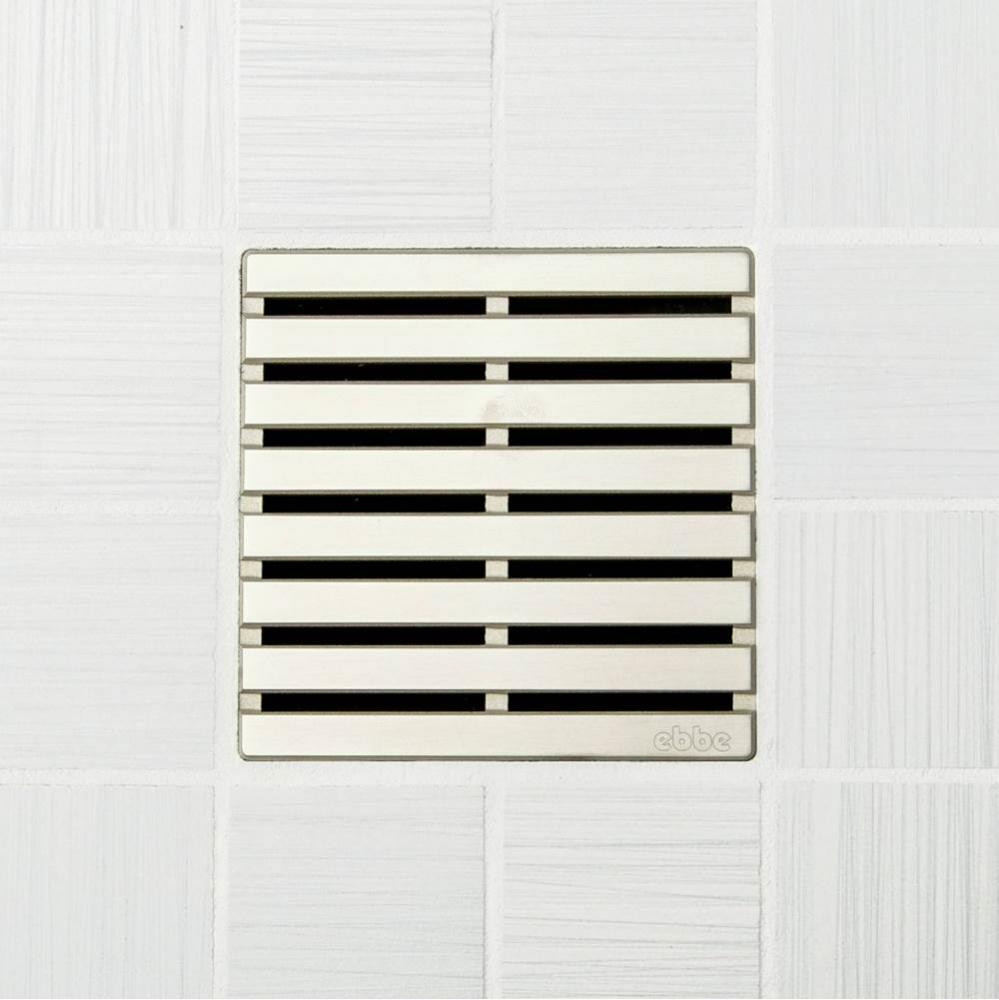 PARALLEL - Satin Nickel - Unique Drain Cover