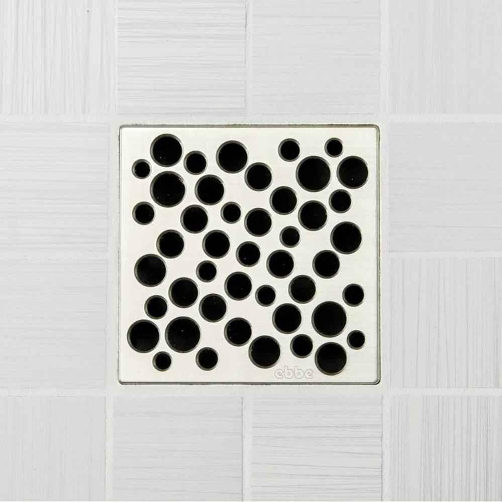 BUBBLES - Satin Nickel - Unique Drain Cover