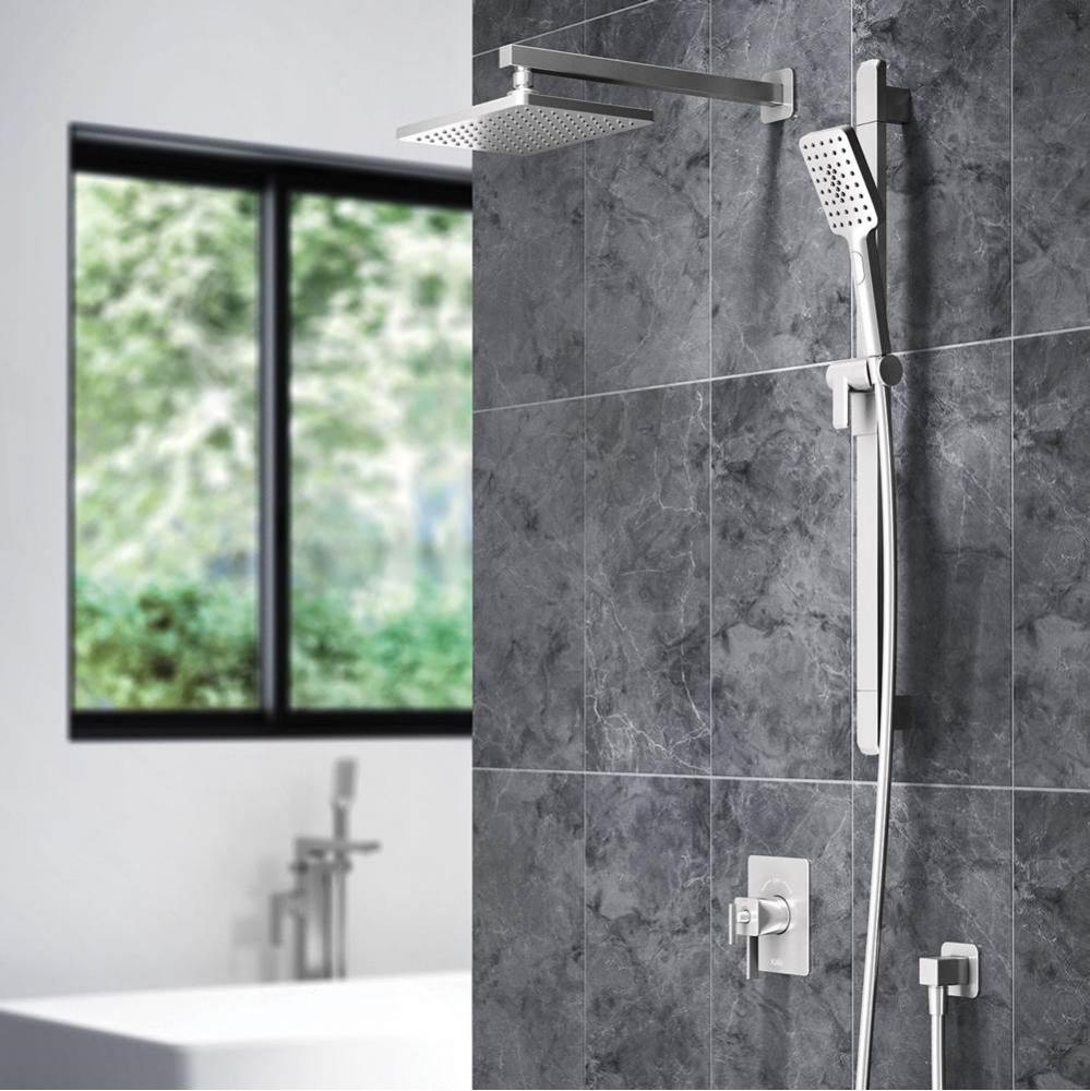 SquareOne™ TCG1 (Valve Not Included)  Warter Efficient AQUATONIK™ T/P Coaxial Shower System wi
