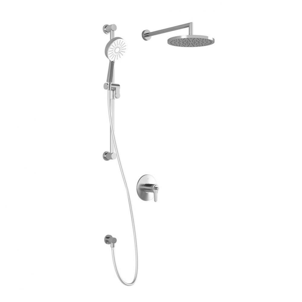 KONTOUR™ TCD1 PLUS : AQUATONIK™ T/P Coaxial Shower System with Wallarm Chrome