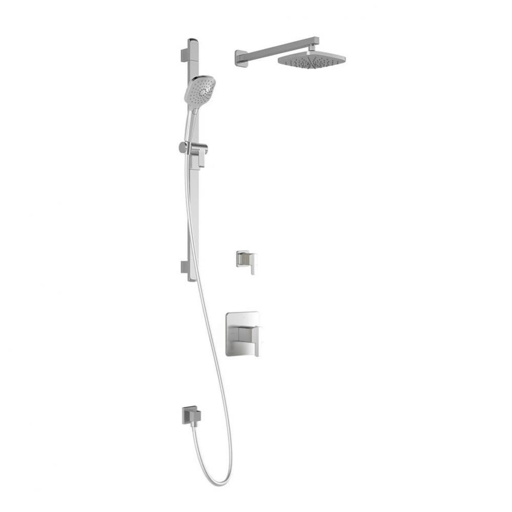 GRAFIK™ TD2 : Thermostatic Shower System with Wallarm Chrome