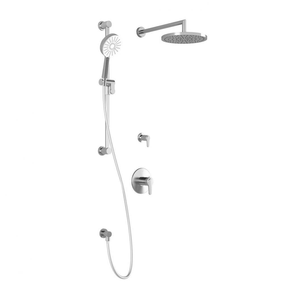 KONTOUR™ TD2 PLUS : Thermostatic Shower System with Wallarm Chrome