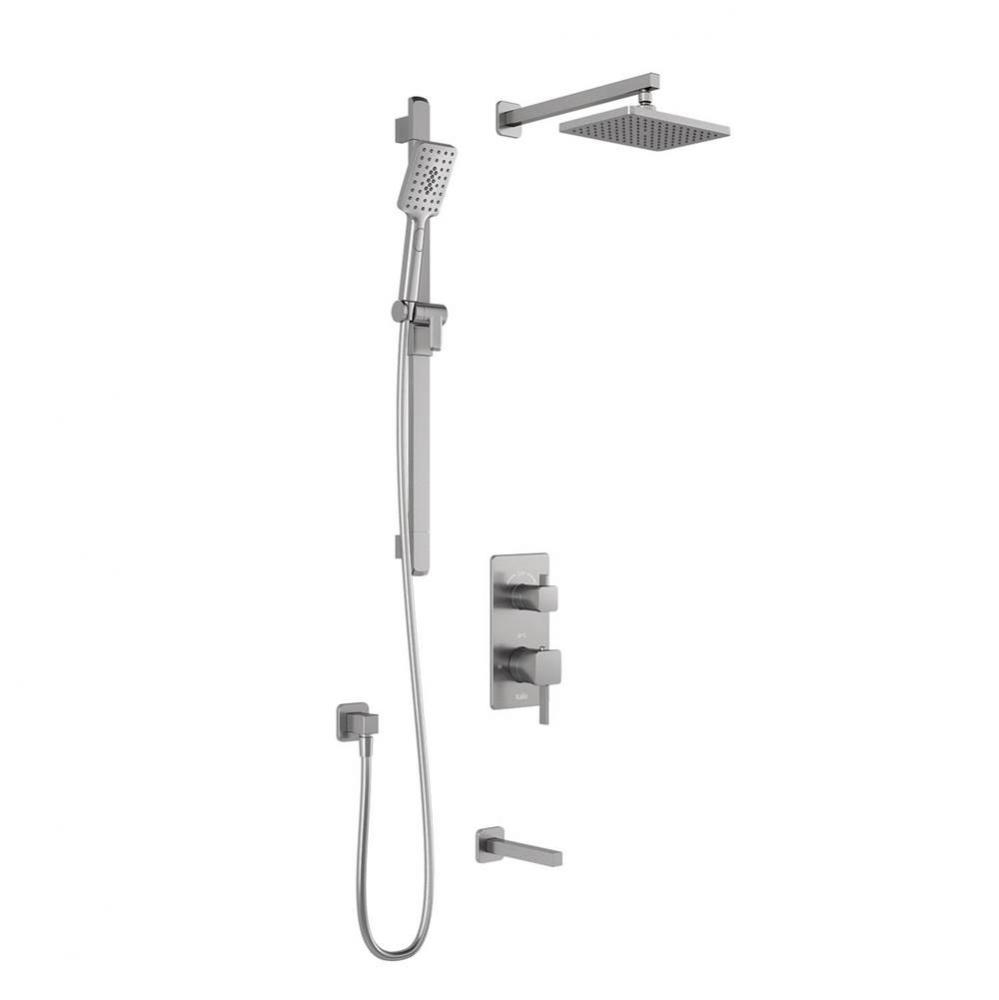 SquareOne™ TG3 (Valve Not Included)  Water Efficient AQUATONIK™ T/P with Diverter Shower Syste