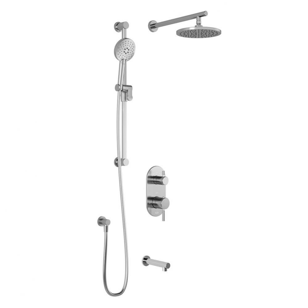 PRECISO™ TD3 AQUATONIK™ T/P with Diverter Shower System with Wallarm Chrome