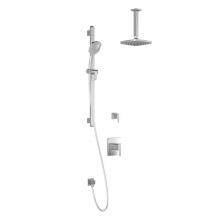 Kalia BF1431-110-001 - GRAFIK™ TD2 : Thermostatic Shower System Vertical Ceiling Arm Chrome