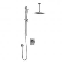 Kalia BF1688-125-001 - SquareOne™ TCG1 (Valve Not Included)  Water Efficient AQUATONIK™ T/P Coaxial Shower System wit