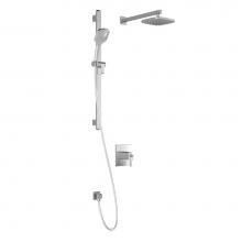 Kalia BF1706-110 - GRAFIK™ TCG1 : Water Efficient AQUATONIK™ T/P Coaxial Shower System with Wallarm Chrome