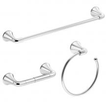 Symmons 55AC3BUNDLE - Elm 3-Piece Wall-Mounted Bathroom Hardware Set in Polished Chrome