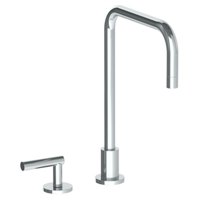 Deck Mounted 2 Hole Square Top Kitchen Faucet