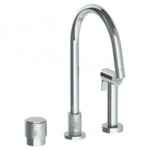 Watermark 27-7.1.3A-CL16-GM - Deck Mounted 3 Hole Kitchen Set - Includes Side Spray