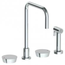 Watermark 36-7.1-BL1-PC - Deck Mounted 4 Hole Square Top Kitchen Set -  Includes Side Spray