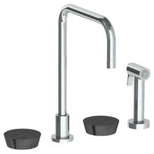 Watermark 36-7.1-NM-PC - Deck Mounted 4 Hole Square Top Kitchen Set -  Includes Side Spray