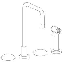 Watermark 36-7.1-WM-PC - Deck Mounted 4 Hole Square Top Kitchen Set -  Includes Side Spray