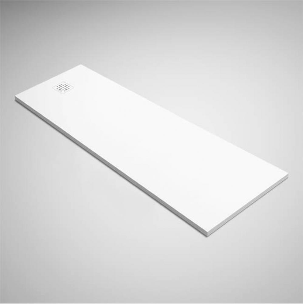 Blu-Stone Shower Base White Matte, 98 1/2'' X 31 1/2'' X 1 1/4''