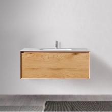 Blu Bathworks F45V1-1200-01M - 45-Degree collection FULL V1 wall vanity