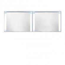 Blu Bathworks F51M1-1800-01M - 51 collection mirror w/LED lighting; 71''W x 25 1/4''H x 5''D; White