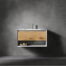 Blu Bathworks FXV2-0700-01M - 45-Degree Fenix 700 UP V2, wall vanity; 27 1/2''W x 20 1/2''H x 20 7/8'&a